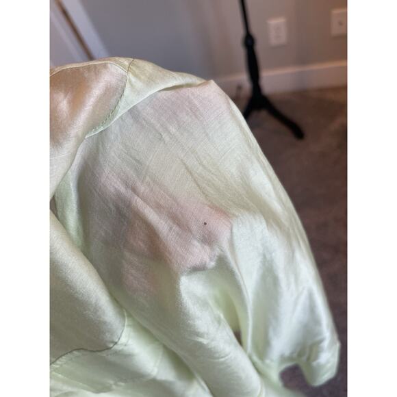 House of Harlow 1960 Women's Sheer Green Oversized Button-up Tunic Size XS NWT - Picture 10 of 11